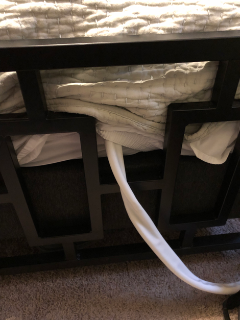 My catheter hose bed will surely be on the cover of Southern Living soon.